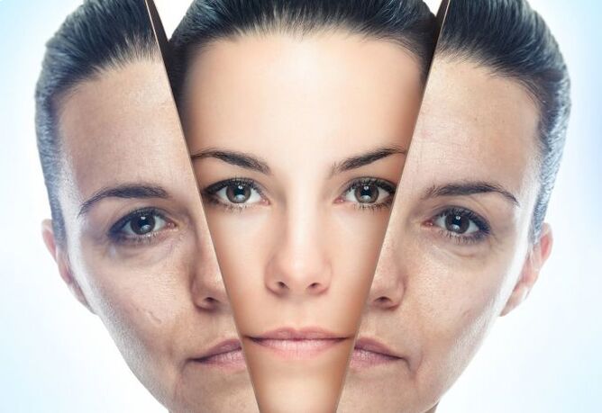 Der Prozess der Reinigung der Gesichtshaut von altersbedingten Veränderungen